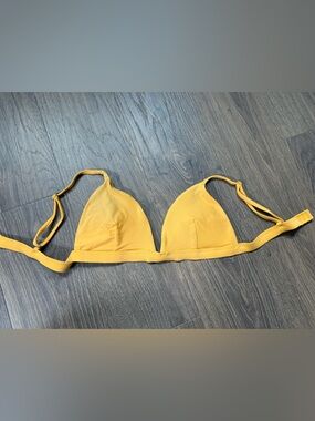 Hollister Yellow Triangle Bikini Top